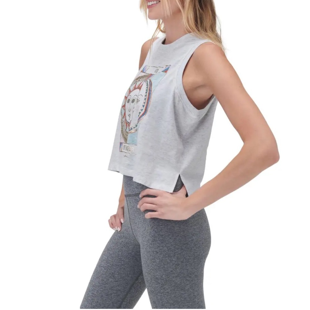 SPIRITUAL GANGSTER Star Voyager Boxy Crop Graphic Tank - Picture 2 of 6
